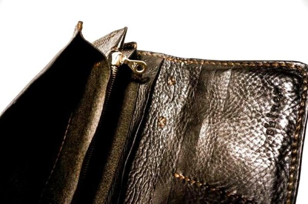 画像7: ITALY DOUBLE SHOULDER STAZZ LONG WALLET (7)