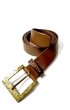 画像1: END FALL OVER OILED STEER BELT (1)